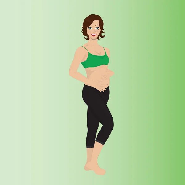 Etapas del vector embarazo — Archivo Imágenes Vectoriales