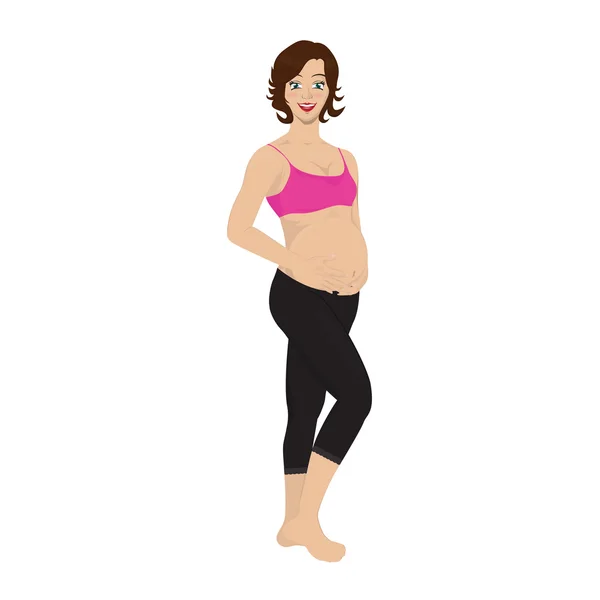 Stages of pregnancy vector — Stock Vector