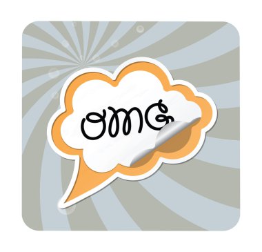 Kısaltmalar kağıt konuşma balonu üzerinde