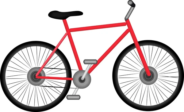 Imagen digital de una bicicleta . — Vector de stock
