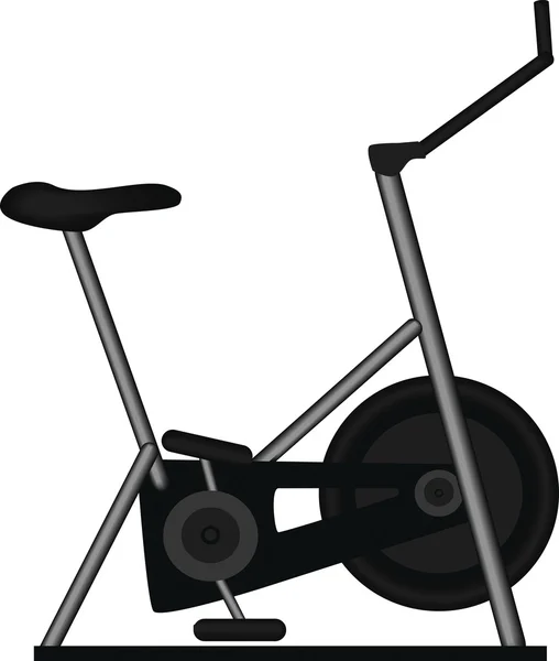 Bike on gym — Stock Vector