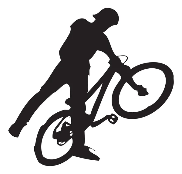 Langlaufbericht fietsen - sport — Stockvector