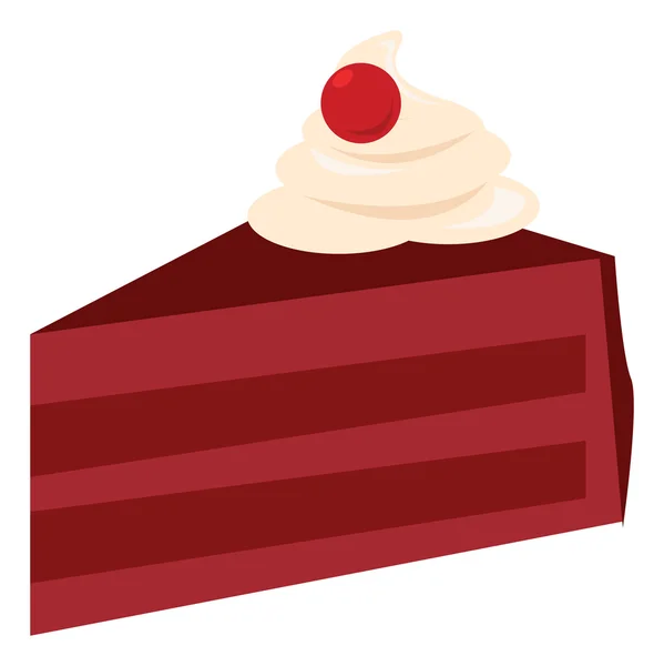 Шматочок іконки їжі для торта — стоковий вектор