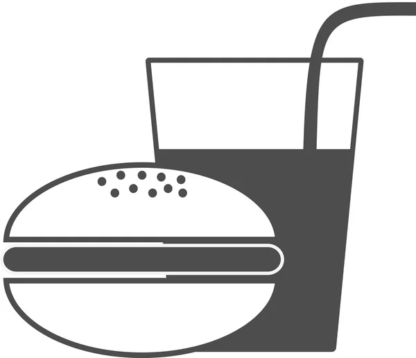 Icono de comida rápida . — Archivo Imágenes Vectoriales