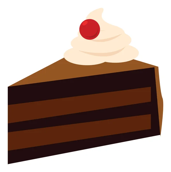 Plakje cake eten pictogrammen — Stockvector