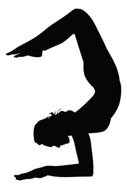 Yoga siluet kümesi