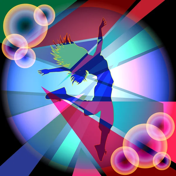Vecteur danseuse femelle — Image vectorielle