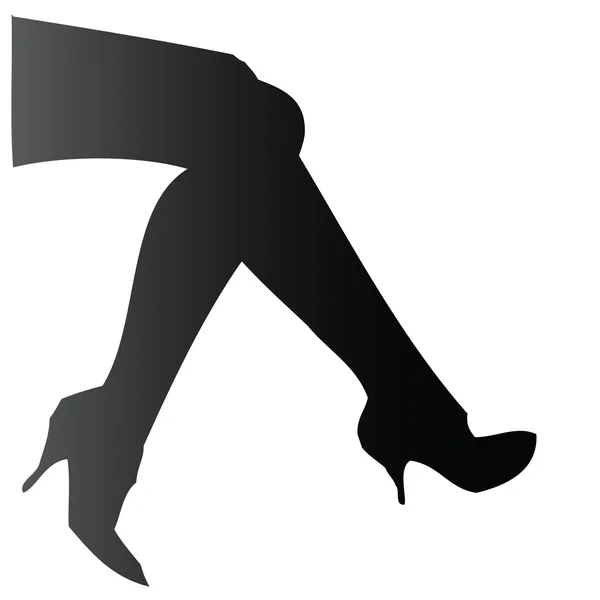 Ilustrasi kaki seksi - Stok Vektor