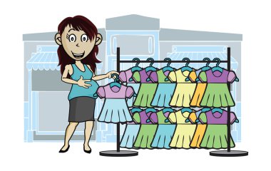 bir bebek üzerinde yol vektör çizimler