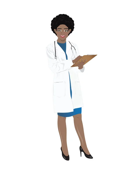 Vektorová ilustrace ženského lékaře — Stockový vektor