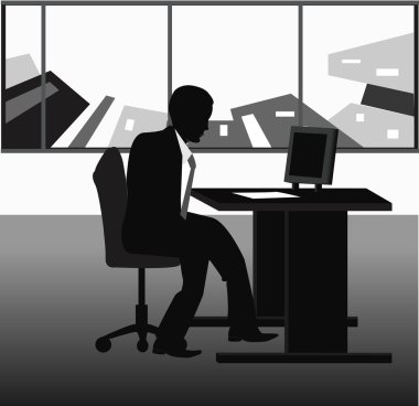 dans siluetleri illüstrasyon