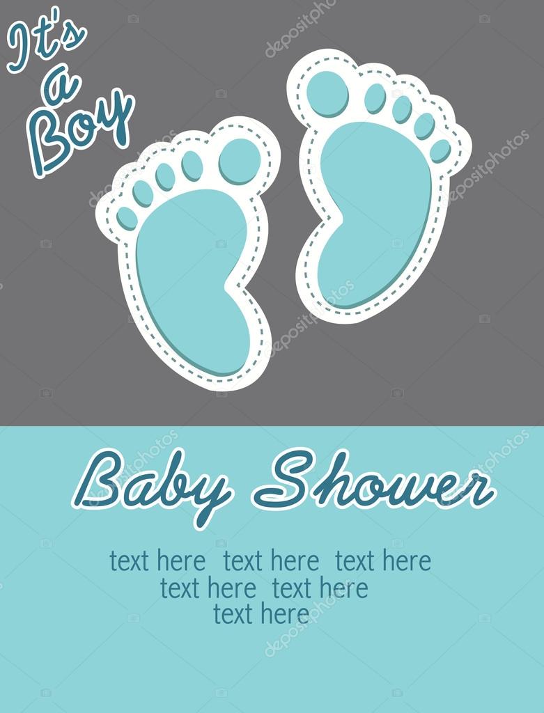 Baby Shower Invitation Feet Vector Image By C Kozzi2 Vector Stock Baby Shower Invitation Feet Vector Image By C Kozzi2 Vector Stock