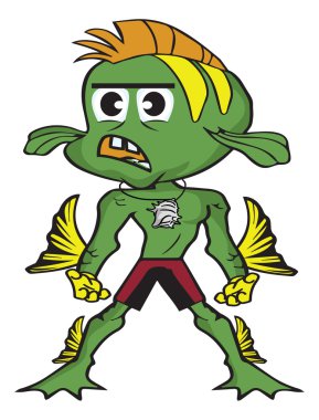 çizgi film balık çocuk 