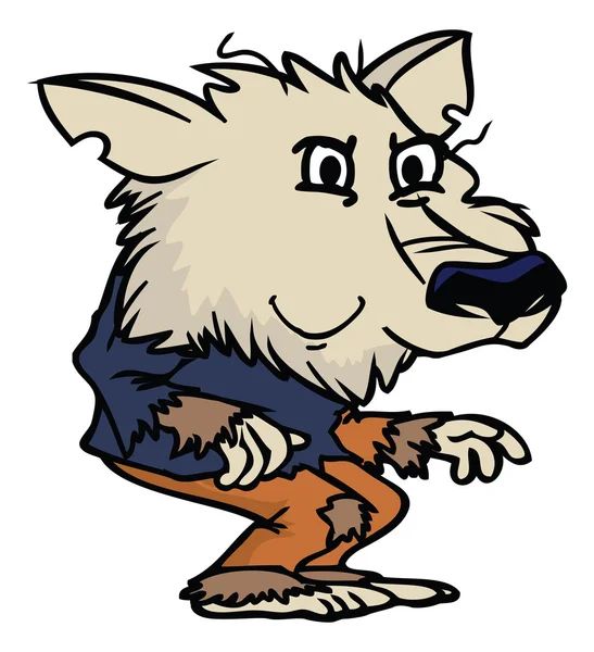 Dessin animé loup-garou Illustration — Image vectorielle