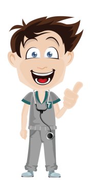 Tıp doktor illüstrasyon