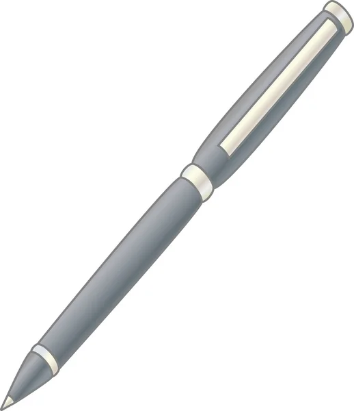 Vector of metallic pen vector — Stock Vector