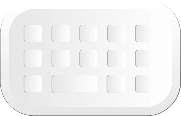 Ilustración de un teclado . — Archivo Imágenes Vectoriales