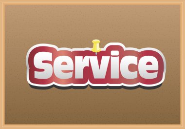 vektör PIN kurulu hizmet metin ile