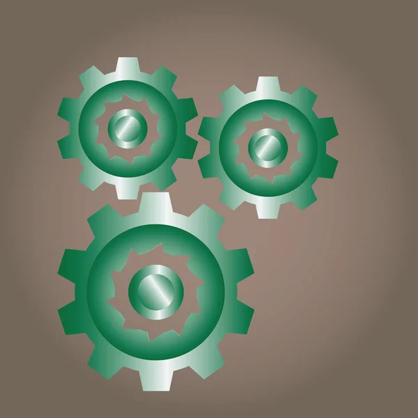 Connectivity gears icons — Stock Vector