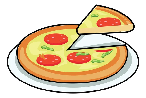 Pizzería restaurante vector — Vector de stock