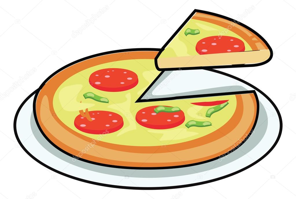 pizza restoran vektör — Stok Vektör © kozzi2 108256840
