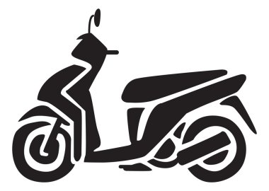 Simgeler clipart illüstrasyon motosiklet