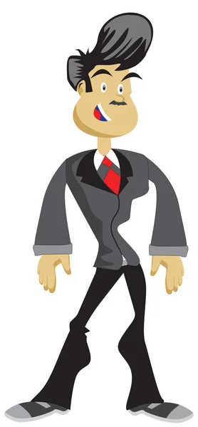 Imagen vectorial si un hombre de negocios . — Vector de stock