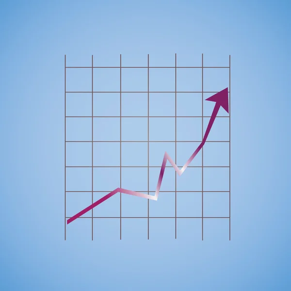 Illustrazione vettoriale grafico aziendale — Vettoriale Stock