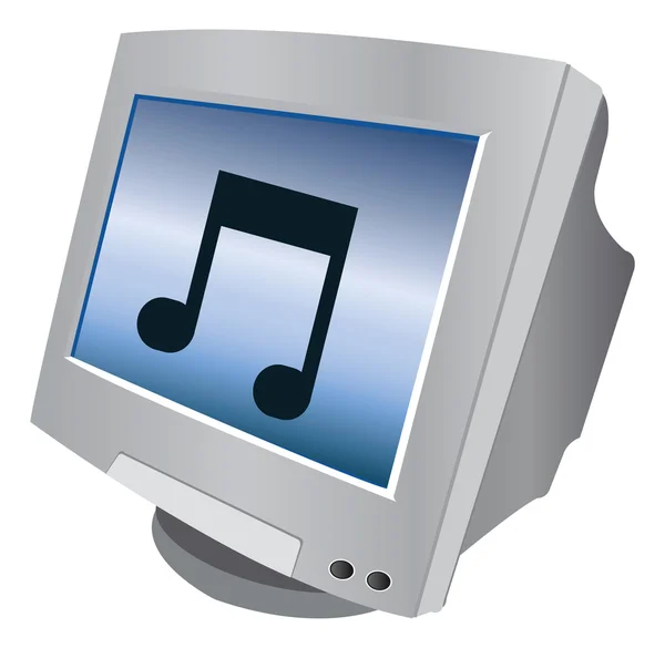 Icono del monitor del ordenador — Vector de stock