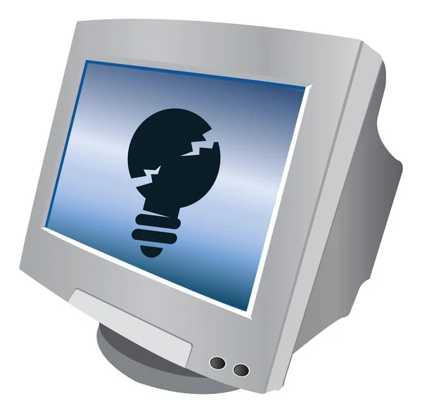 Computerbildschirm-Symbol — Stockvektor