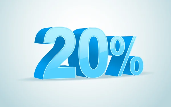 % 20'si vektör — Stok Vektör