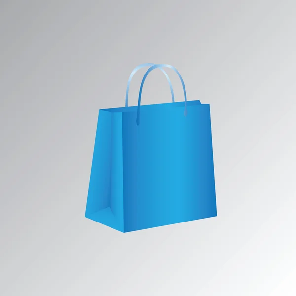 Shopping bag carta vuota, vettore — Vettoriale Stock