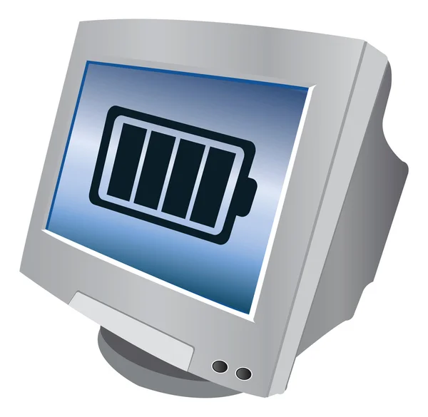 Computer monitor icon — Stock Vector