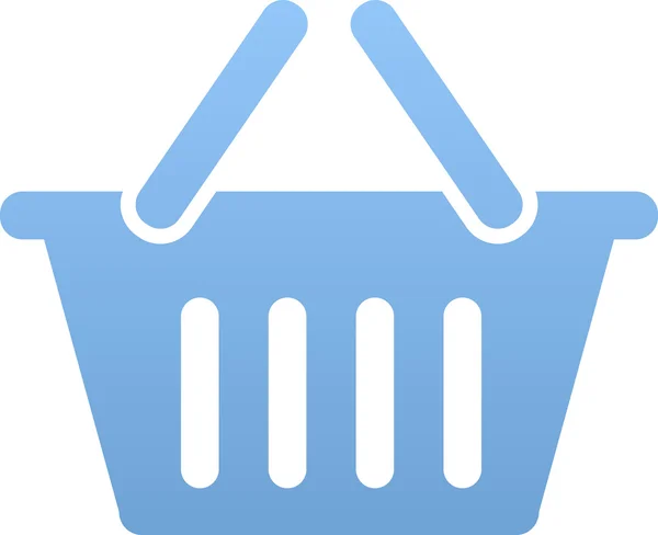 Imagen digital de una cesta de la compra . — Vector de stock