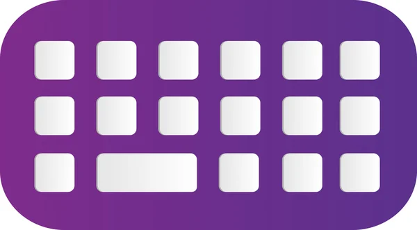 Vektorbild einer Tastatur. — Stockvektor