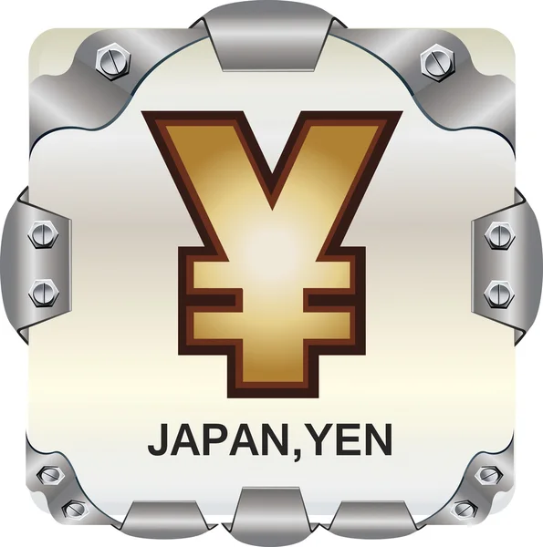 Yen symbole de devise . — Image vectorielle