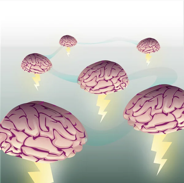 Vectorillustratie clipart brainstormen — Stockvector