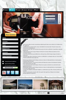 İş Web sitesi şablonu