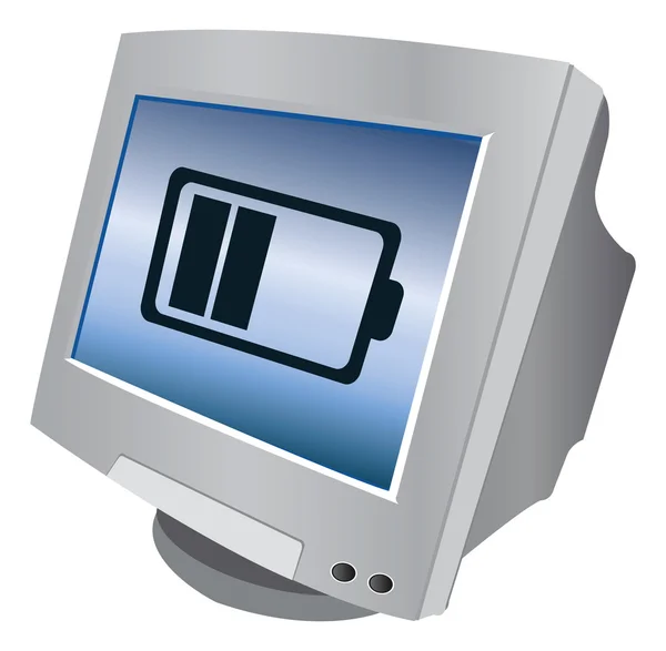 Icono del monitor del ordenador — Vector de stock