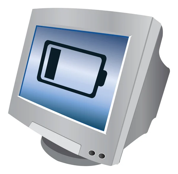 Icono del monitor del ordenador — Vector de stock
