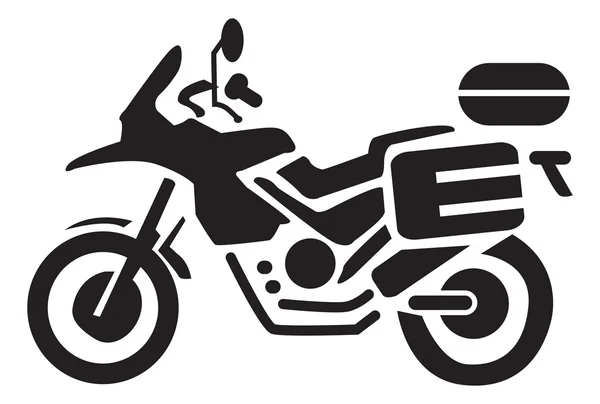 Motorrad Ikonen Cliparts Illustration — Stockvektor