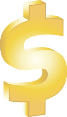 dolar işareti clipart illüstrasyon
