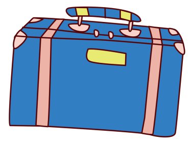 seyahat Bagaj illüstrasyon