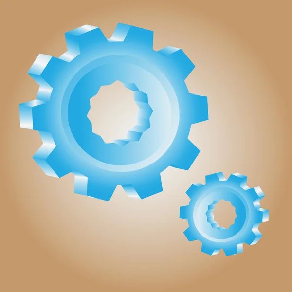 Connectivity gears icons — Stock Vector