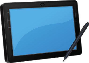 monitör vektörel clipart illüstrasyon