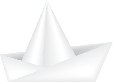 Kağıt gemi gösterimi.