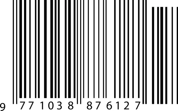 Illustrated image of a barcode. — Stock Vector