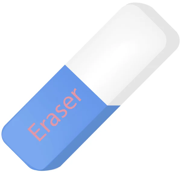 Vector image of eraser. — Stock Vector