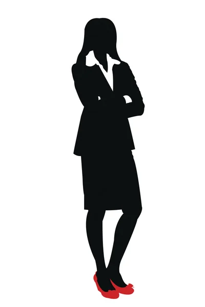 Business donna clipart illustrazione — Vettoriale Stock