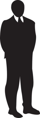 iş insanlar simgesi vektörel çizimler